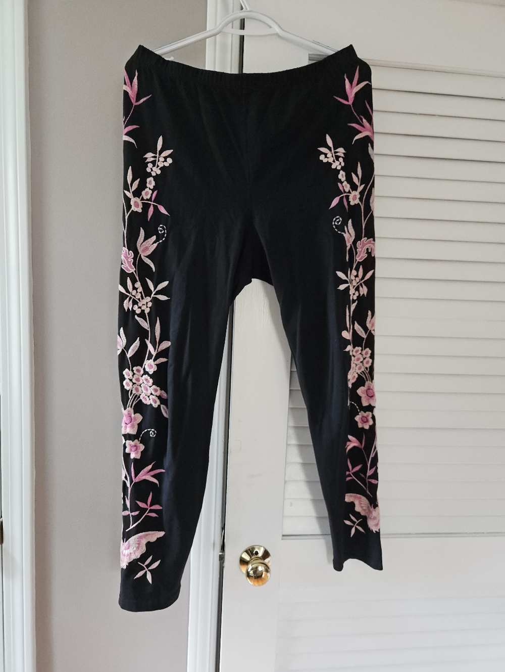 Johnny Was Rosalyn Leggings, L, EUC